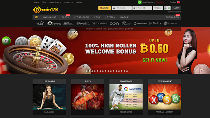 coin178 bitcoin casino site