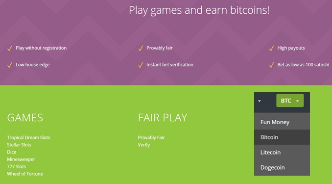 cryptogames about us part and available crypto currencies