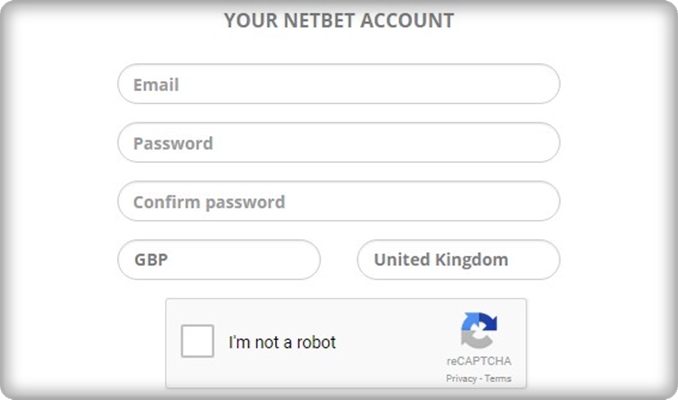 netbet casino signup form