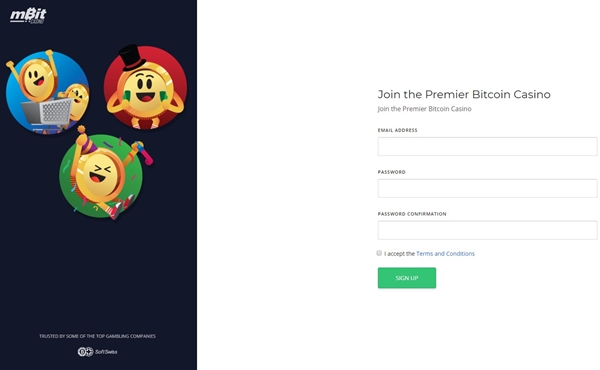 mbitcasino signup form